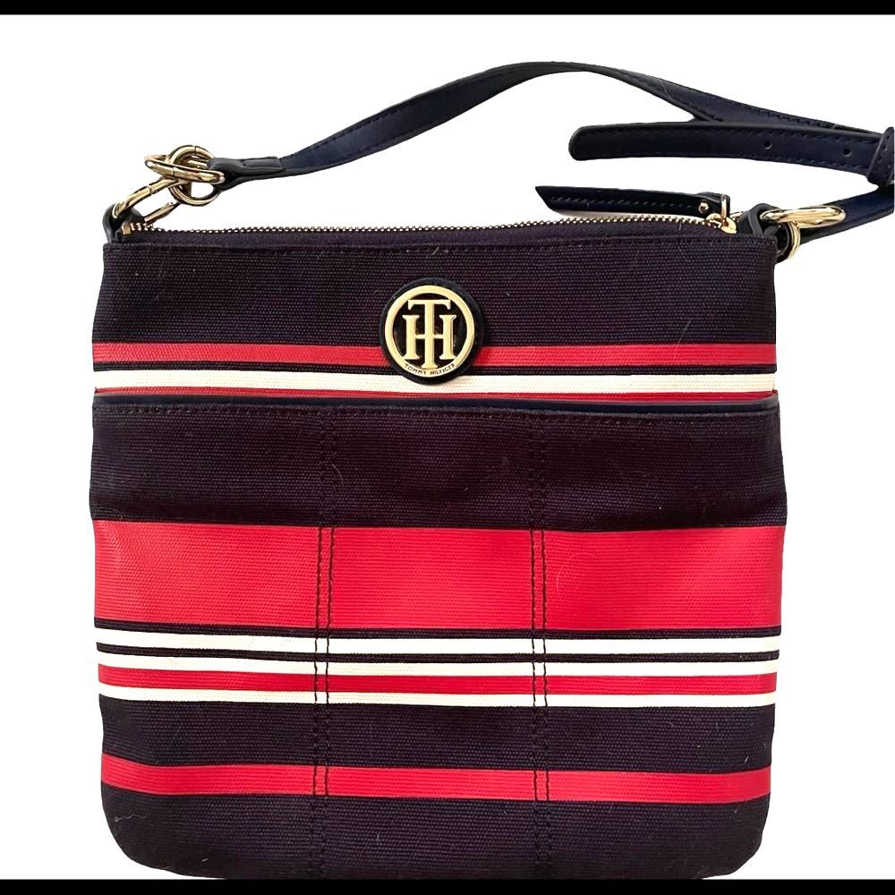 [Tommy Hilfiger] Red, White, Blue Canvas Crossbody Bag ♥️🤍💙